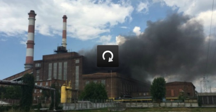 Pożar w elektrociepłowni w Tarnowie