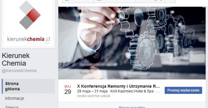 Remonty i Urzymanie Ruchu w Przemyśle Chemicznym na facebooku Remonty i Urzymanie Ruchu w Przemyśle Chemicznym na facebooku