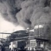 Pożar rafinerii na zdjęciach