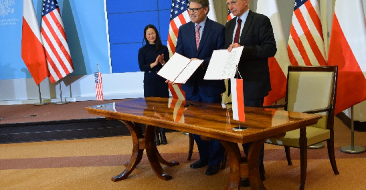 Polska i Stany Zjednoczone zawarły porozumienie o strategicznym dialogu w obszarze energii