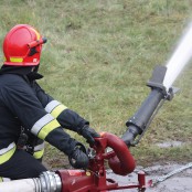 Ćwiczenia straży pożarnej