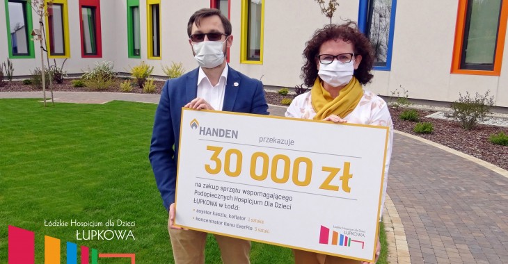 Handen przekazuje 30 tys. na sprzęt dla Hospicjum Łupkowa
