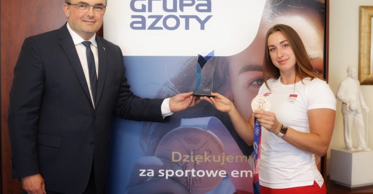 Malwina Kopron z wizytą w Grupie Azoty S.A.