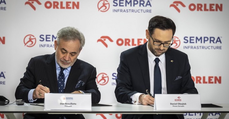 PKN ORLEN i Sempra Infrastructure podpisały kontrakt na amerykański LNG